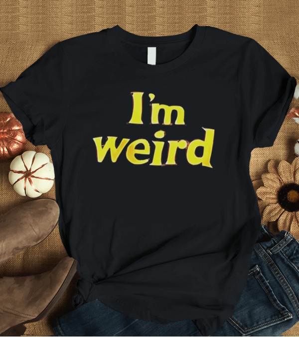 T-Shirt: I'm Weird Shirt Parody Halloween Mickey Mouse Font T-Shirt I'm Weird Shirt Parody Halloween Mickey Mouse Font T-Shirt
