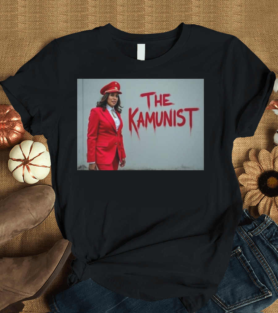 Kamala Harris 2024 The Kamunist Red Suit and Hat T-Shirt