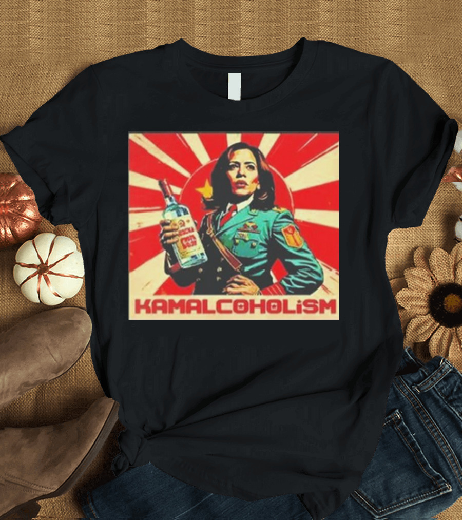 Kamala Harris Kamalcoholism Hammered Communism T-Shirt