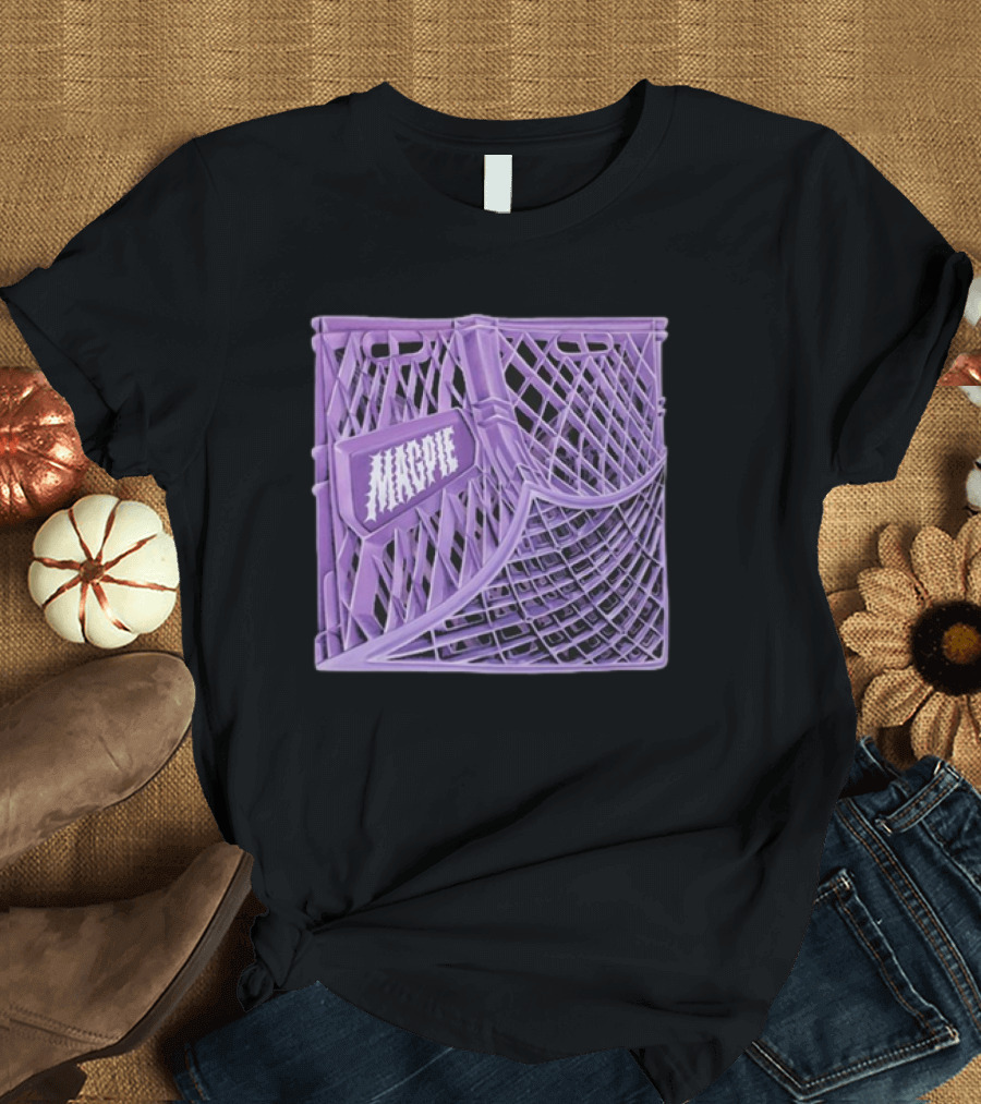 Magpie Purple Milk Crate T-Shirt