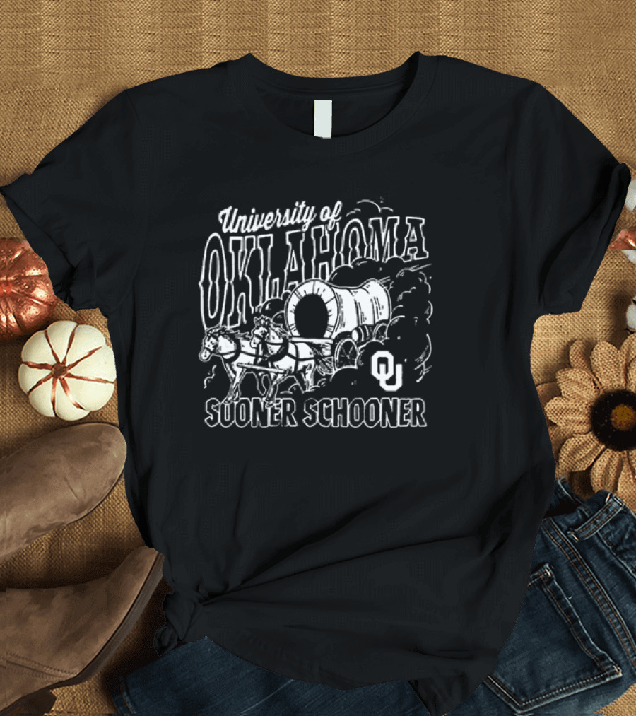 University of Oklahoma OU Sooner Schooner Wagon T-Shirt