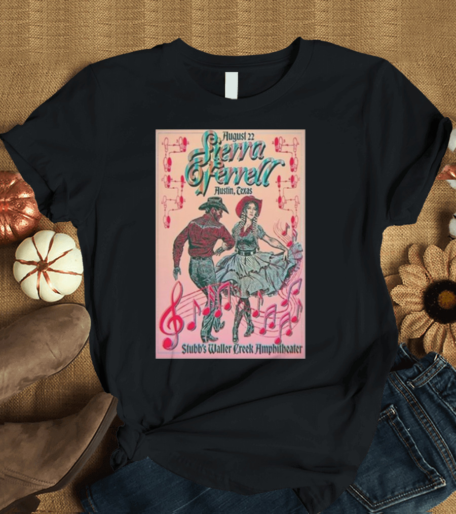 Sierra Ferrell August 22 Austin Texas Stubb’s Waller Creek Amphitheater Tour T-Shirt