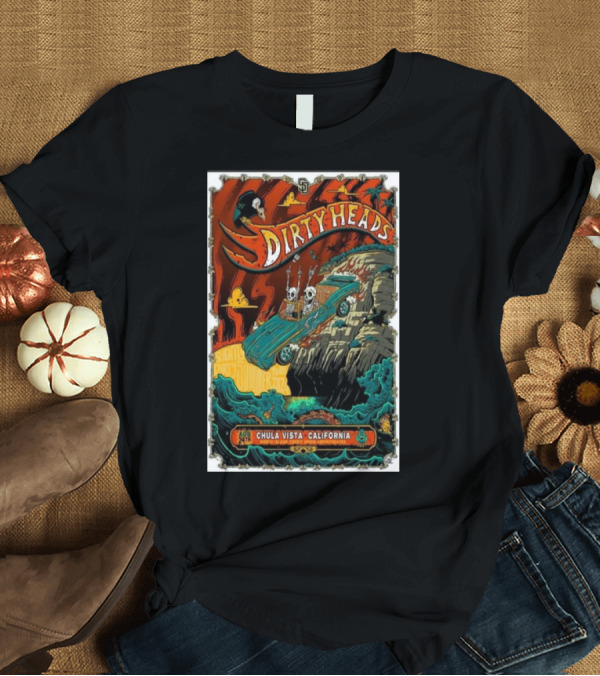 T-Shirt: Dirty Heads Aug 24 2024 Chula Vista California North Island Amphitheatre Concert T-Shirt Dirty Heads Aug 24 2024 Chula Vista California North Island Amphitheatre Concert T-Shirt