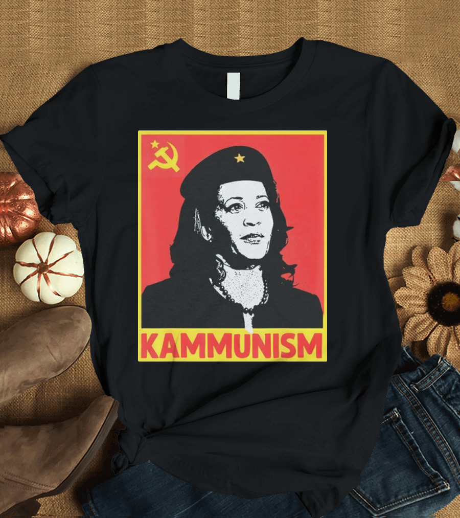 Kamala Harris KAMMUNISM Communism Iconic Imagery Walz T-Shirt