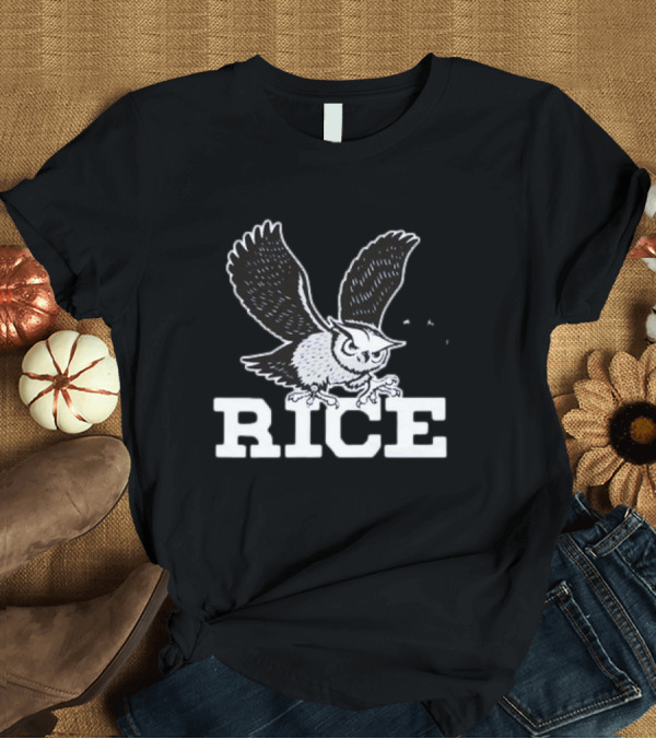 T-Shirt: Rice University Fighting Owls Mascot T-Shirt Rice University Fighting Owls Mascot T-Shirt