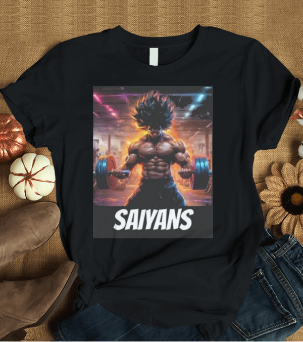 T-Shirt: Saiyan Workout Gym Motivation Saiyans Strength Training Anime Fusion T-Shirt Saiyan Workout Gym Motivation Saiyans Strength Training Anime Fusion T-Shirt