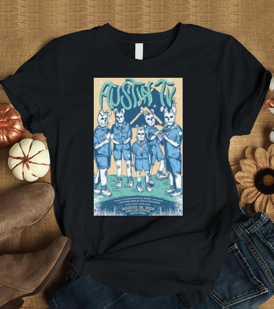 Austin TV La Última Noche Del Mundo San Luis Potosí Estación Wadley Agosto 30 T-Shirt