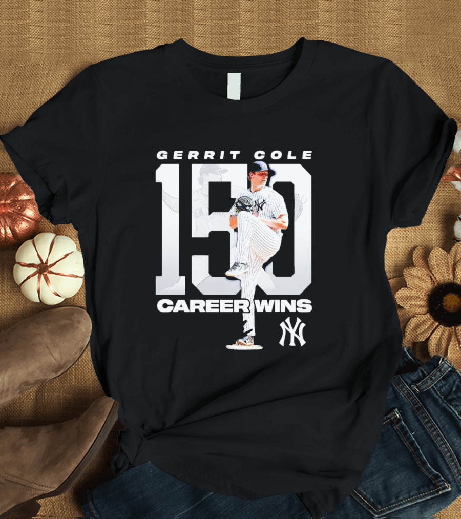 Gerrit Cole 150 Career Wins New York Yankees T-Shirt