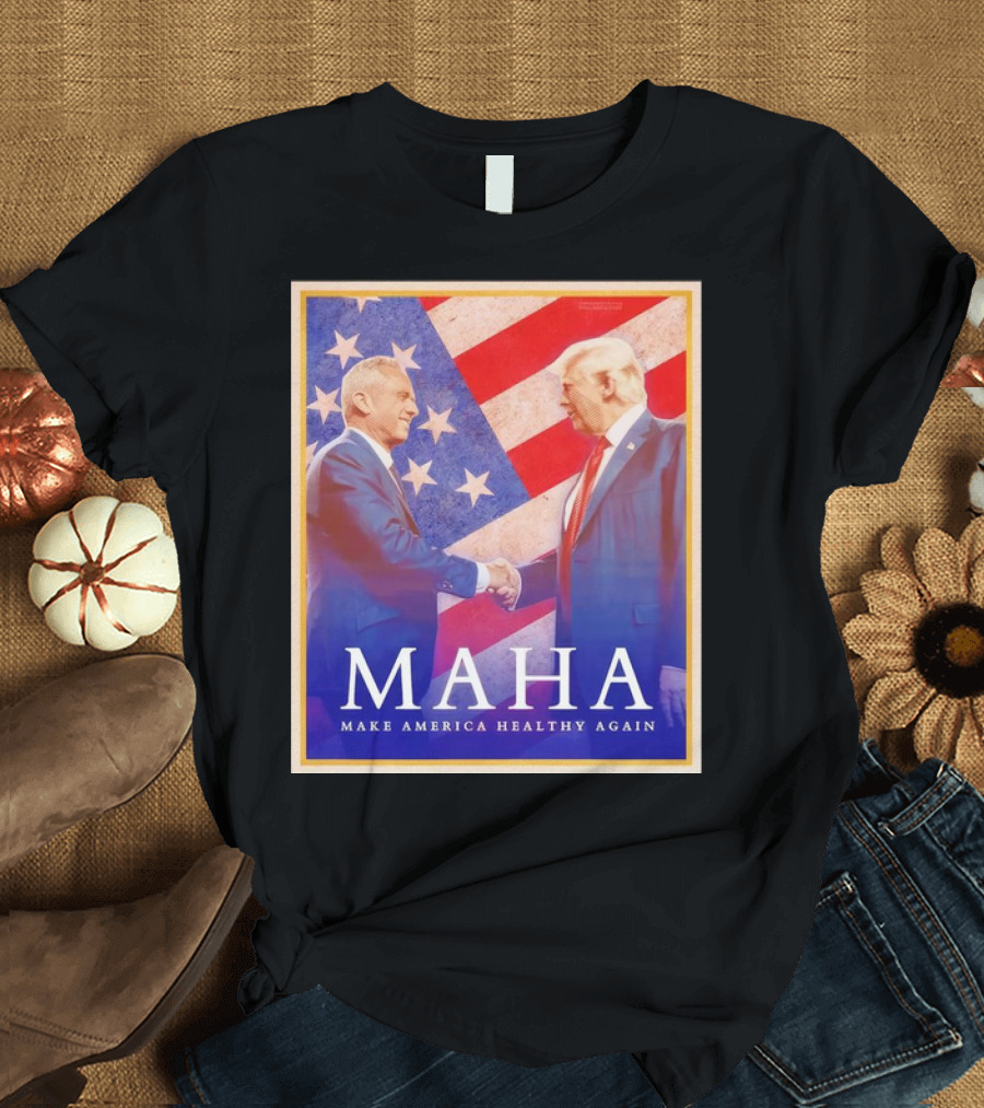 Robert F. Kennedy Jr. and Donald Trump MAHA Make America Healthy Again Vintage T-Shirt