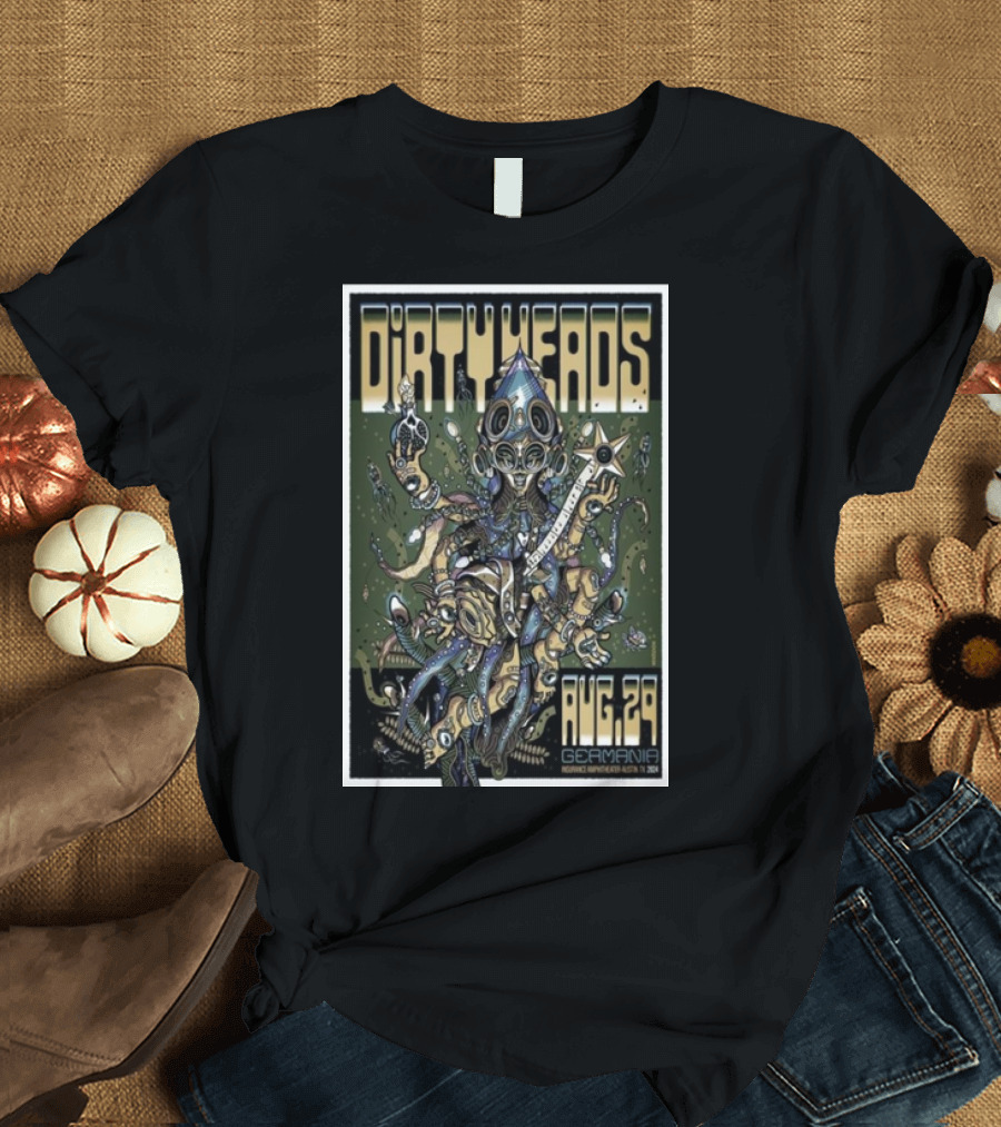 Dirty Heads Germania Insurance Amphitheater Aug 29 Austin TX Surreal Creature T-Shirt