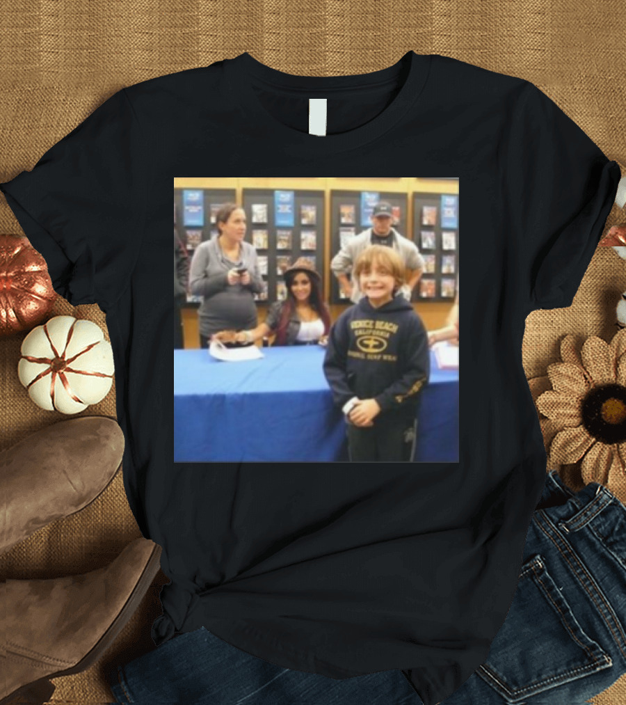Jake Shane With Nicole Snooki Lavelle Venice Beach Surf Wear T-Shirt