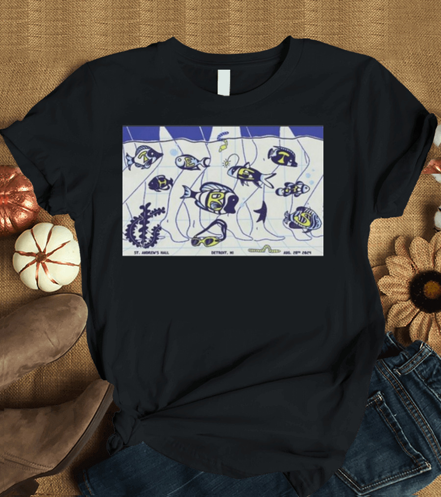 The Beths Concert August 28 2024 St. Andrew's Hall Detroit Michigan Aquarium T-Shirt