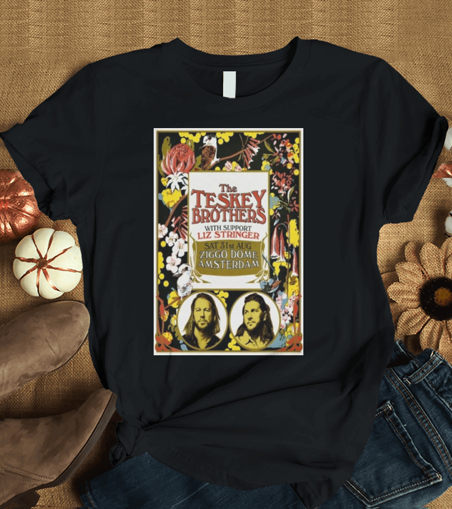 The Teskey Brothers With Support Liz Stringer Sat 31st Aug Ziggo Dome Amsterdam T-Shirt