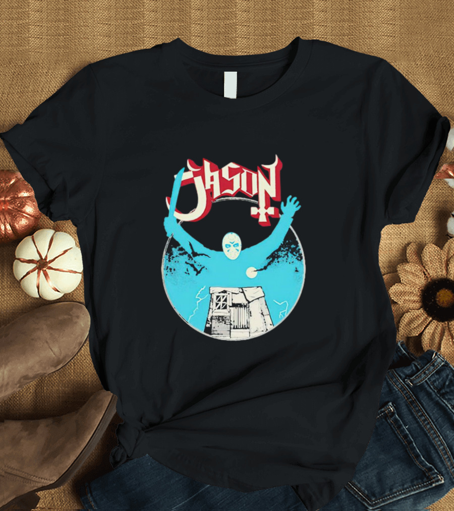Jason Ghost Heavy Metal Turbo Cabin and Mask T-Shirt