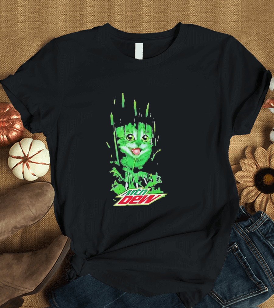 Mtn Dew Green Cat Splash T-Shirt