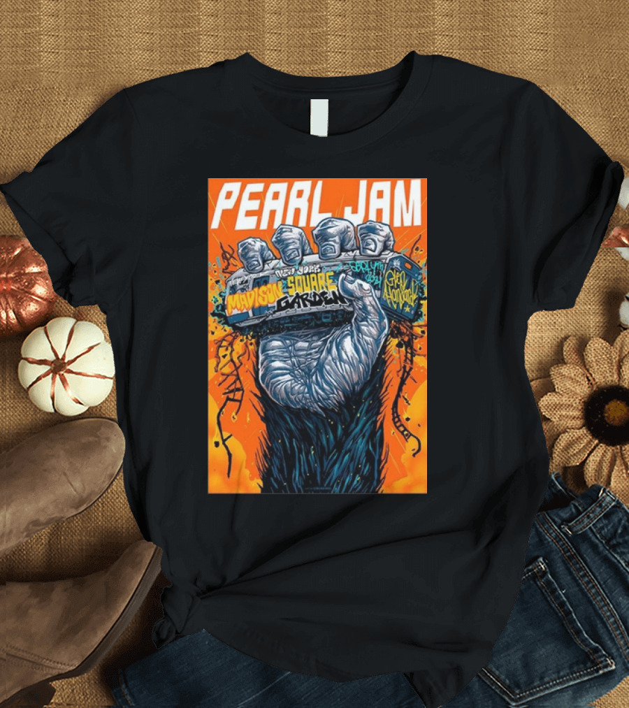 Pearl Jam New York Madison Square Garden Night 2 September 4 2024 NYC Event Merch T-Shirt