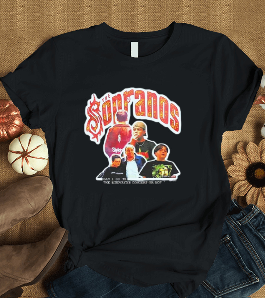 The Sopranos Slipknot Mudvayne Concert Scene Mashup T-Shirt