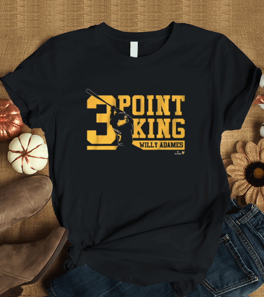 Willy Adames 3 Point King Baseball T-Shirt