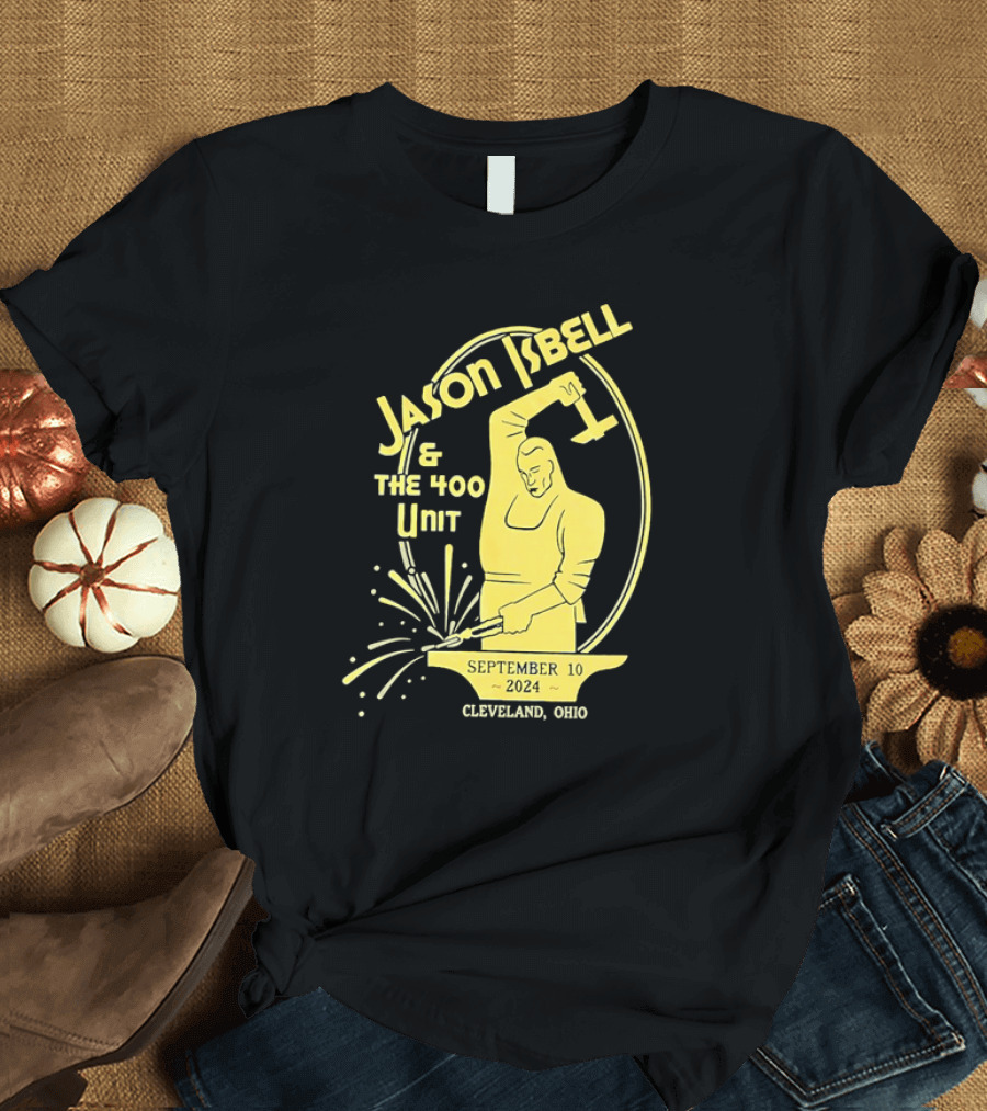 Jason Isbell and The 400 Unit September 10 2024 Cleveland Ohio T-Shirt