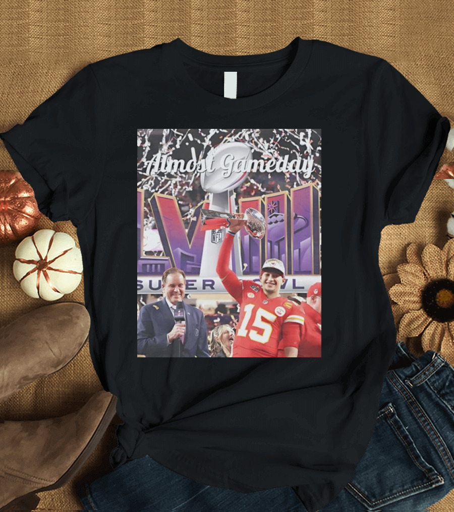 Almost Gameday Kansas City Chiefs Super Bowl LVII Trophy T-Shirt