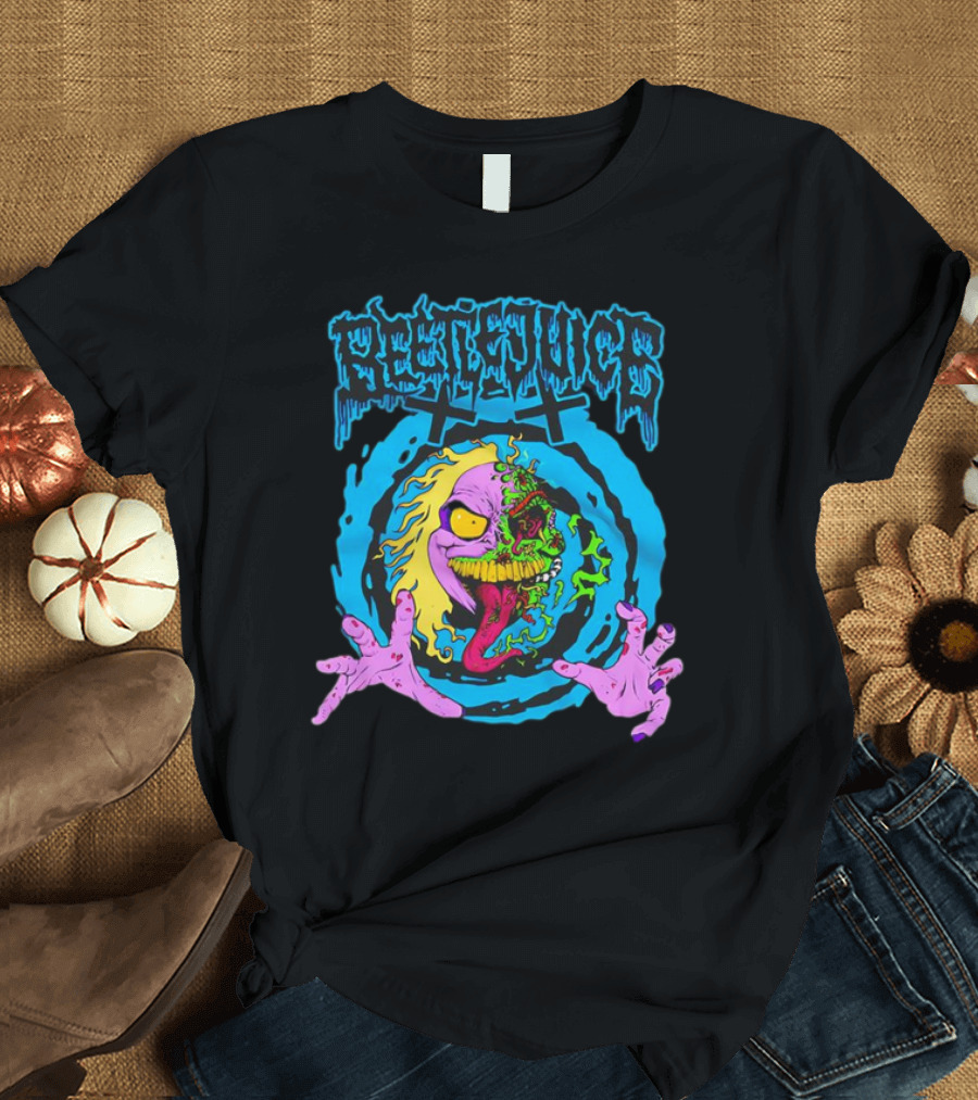 Beetlejuice Bio Exorcist Horror Splatter Vibrant Grotesque Face T-Shirt