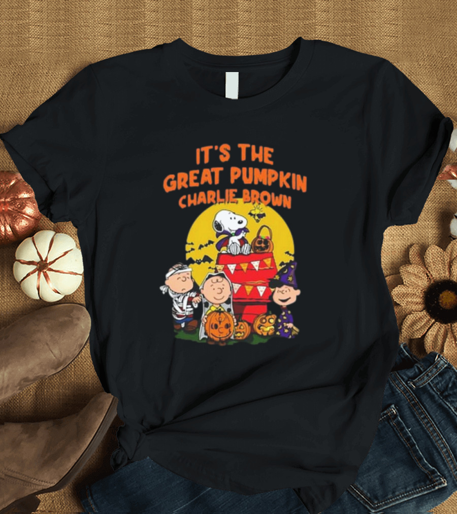 It's the Great Pumpkin Snoopy and Charlie Brown Halloween T-Shirt