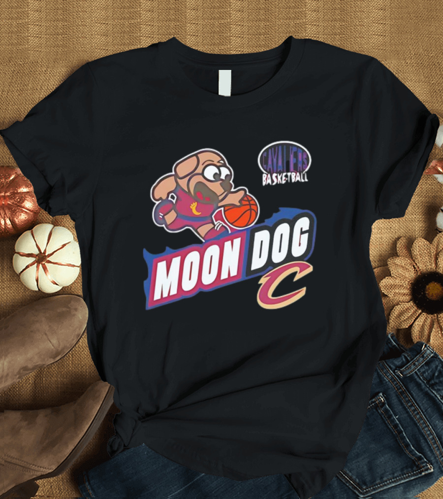 Cavaliers Basketball Moon Dog C T-Shirt