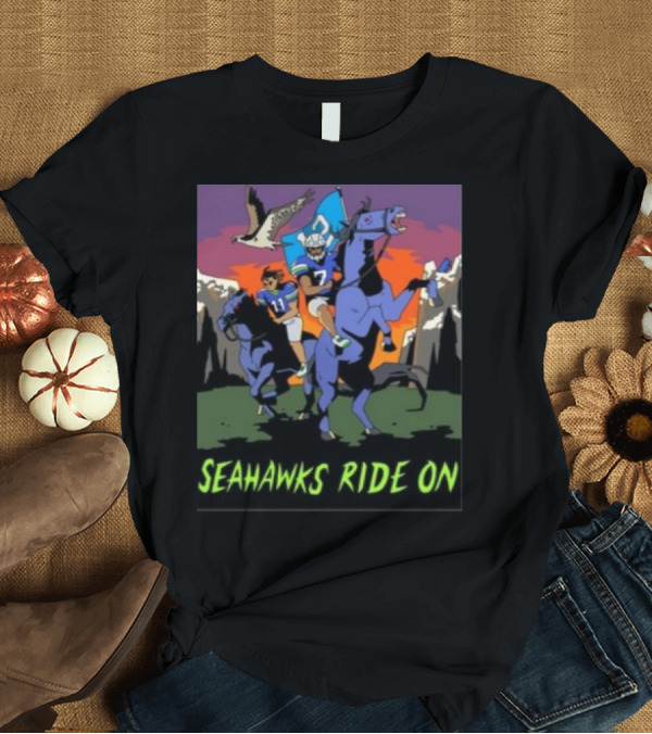 T-Shirt: Geno And JSN Seahawks Ride On T-Shirt Geno And JSN Seahawks Ride On T-Shirt
