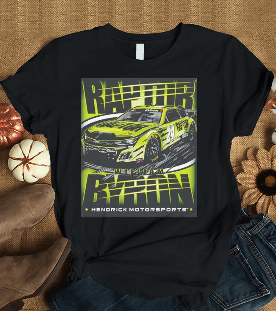 William Byron Raptor Car NASCAR Hendrick Motorsports Collection T-Shirt