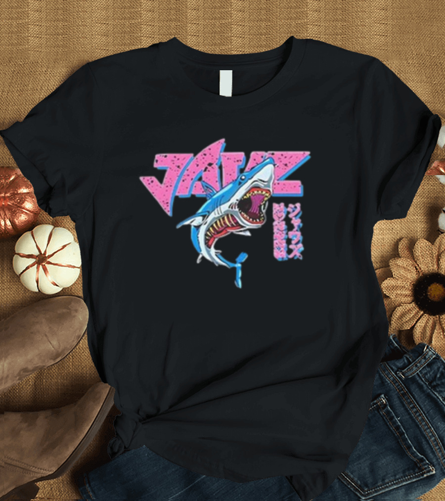 Jauz Savage Shark Retro Neon T-Shirt