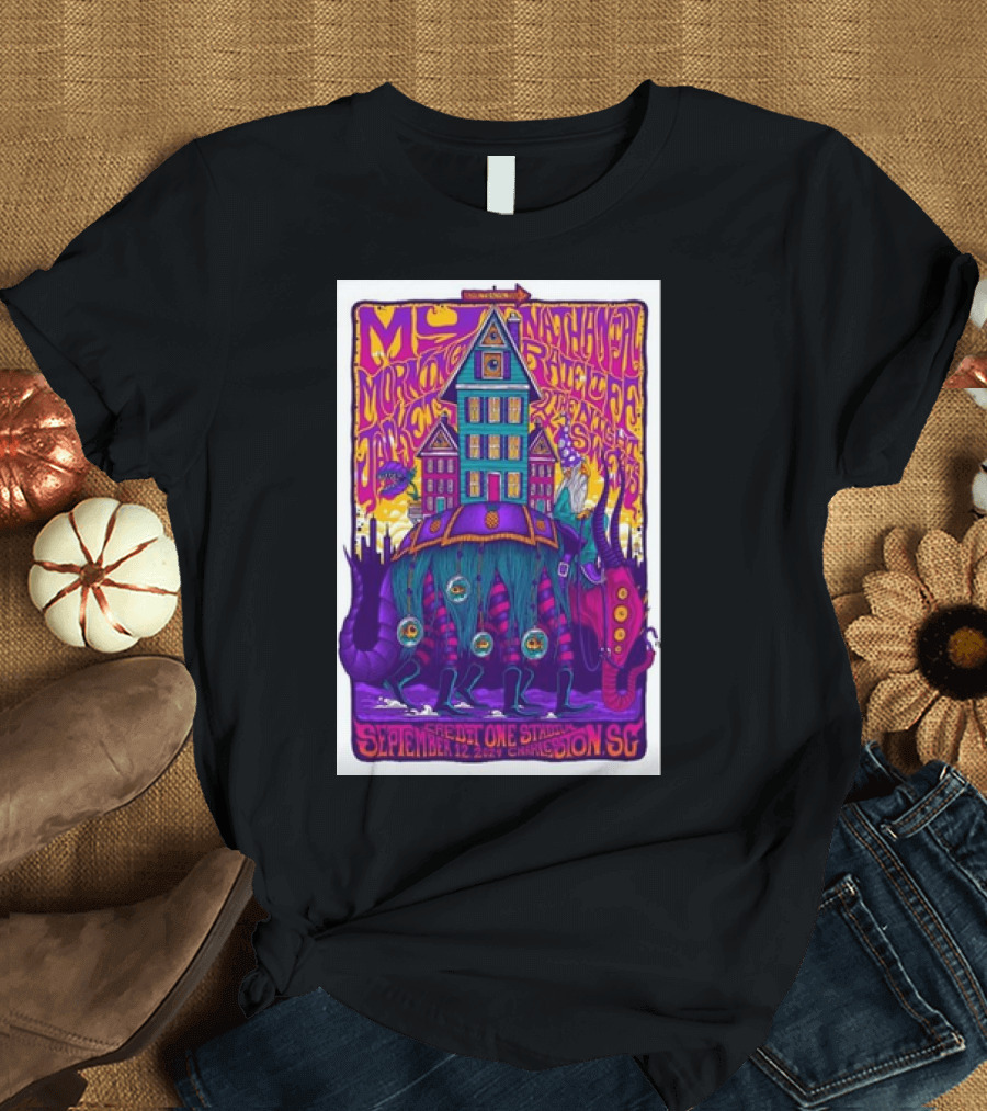 My Morning Jacket September 12 2024 Charleston Credit One Stadium Psychedelic House T-Shirt