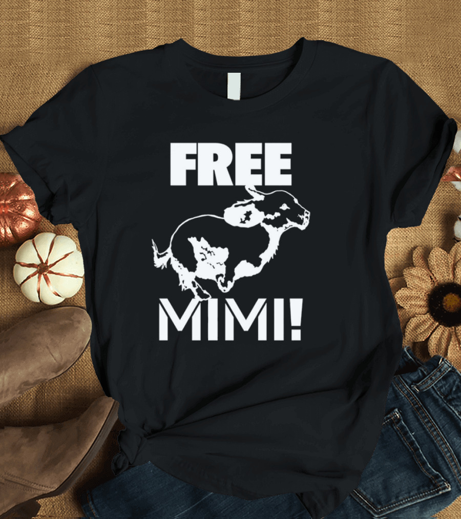Free Mimi Running Cow T-Shirt