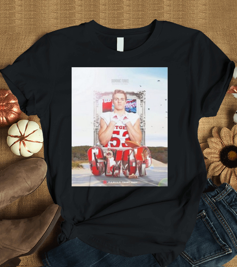 Dominic Funke Rutgers Scarlet Knights 53 Chop Game Day T-Shirt
