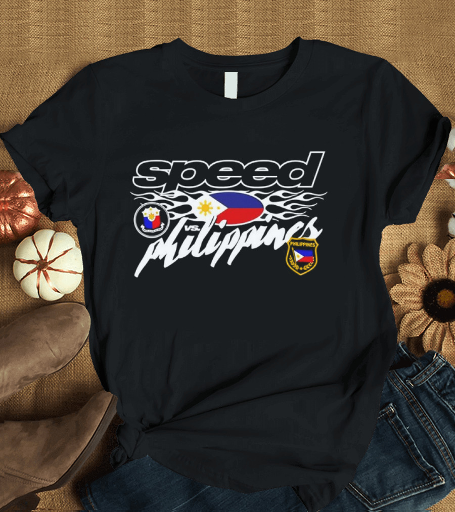 Speed vs. Philippines Flag Emblems T-Shirt