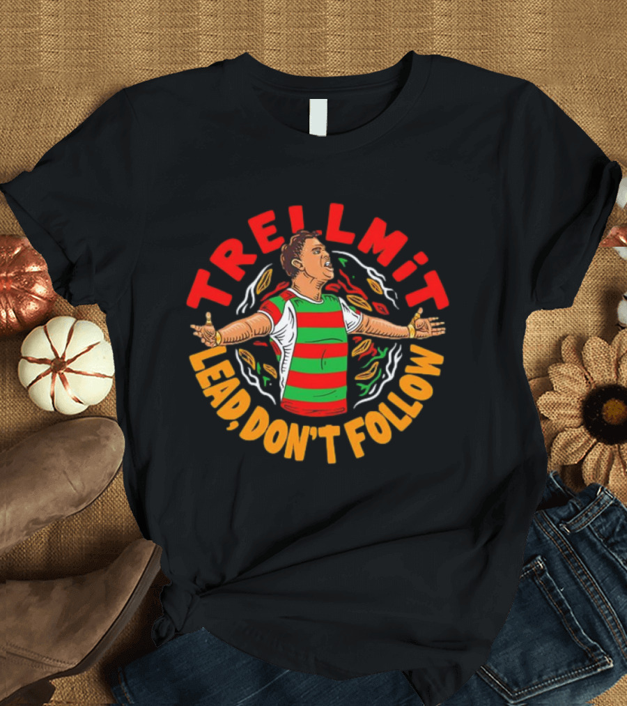TRELLMIT Lead Don’t Follow Rugby-Inspired Motivational Player T-Shirt