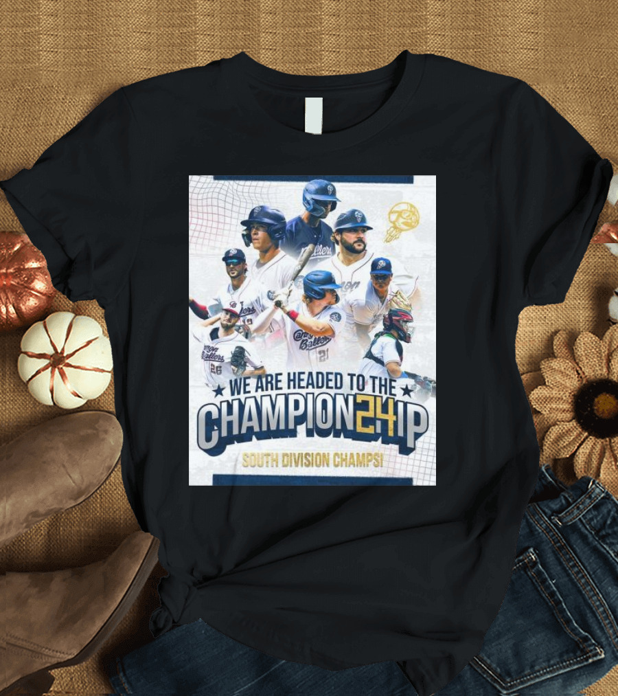 Kannapolis Cannon Ballers 2024 Champion24ip South Division Champs T-Shirt
