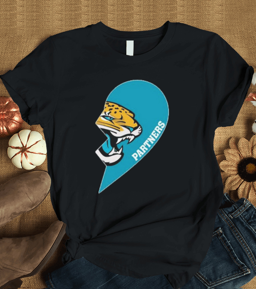 Jacksonville Jaguars Partners Half Heart T-Shirt