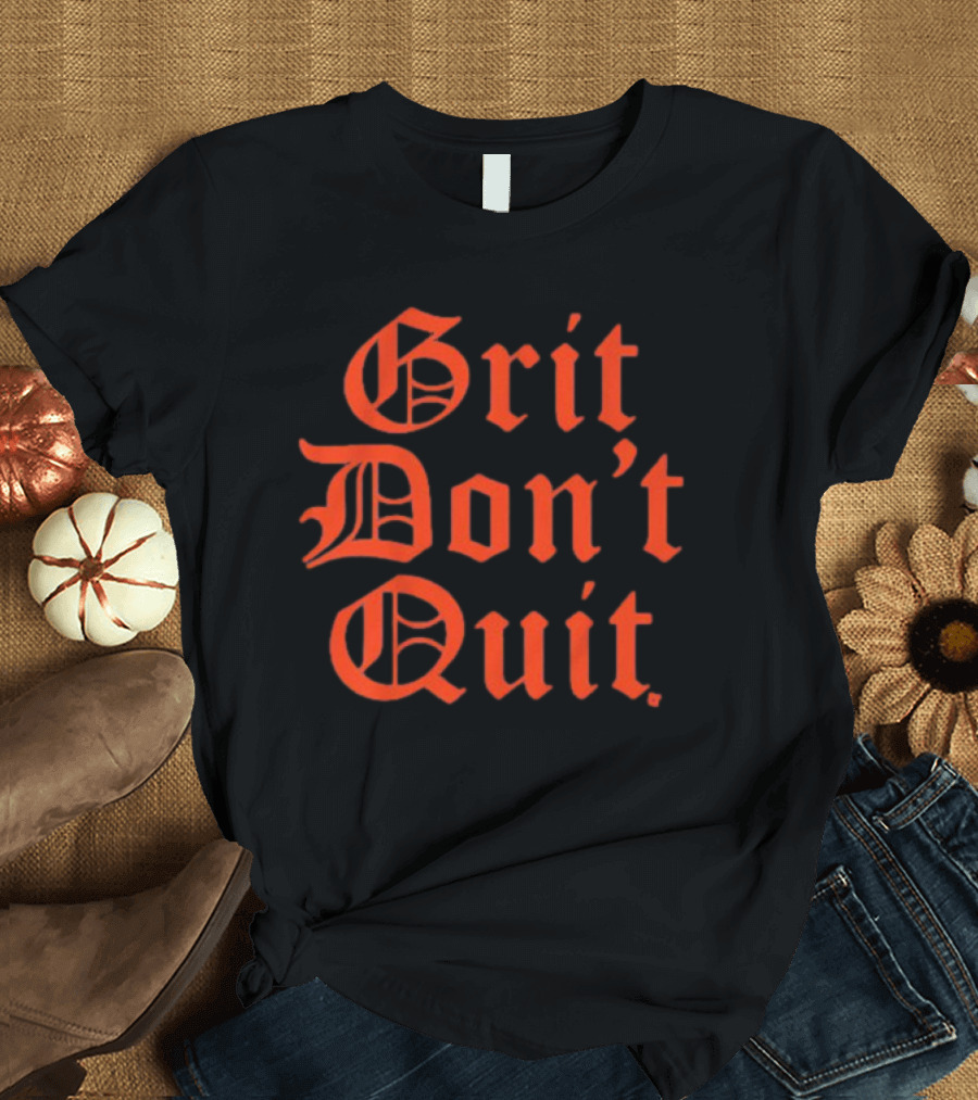 Detroit Grit Don't Quit Baseball T-Shirt