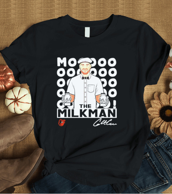 T-Shirt: Jackson Holliday Baltimore Orioles The Milkman Mooolkman T-Shirt Jackson Holliday Baltimore Orioles The Milkman Mooolkman T-Shirt
