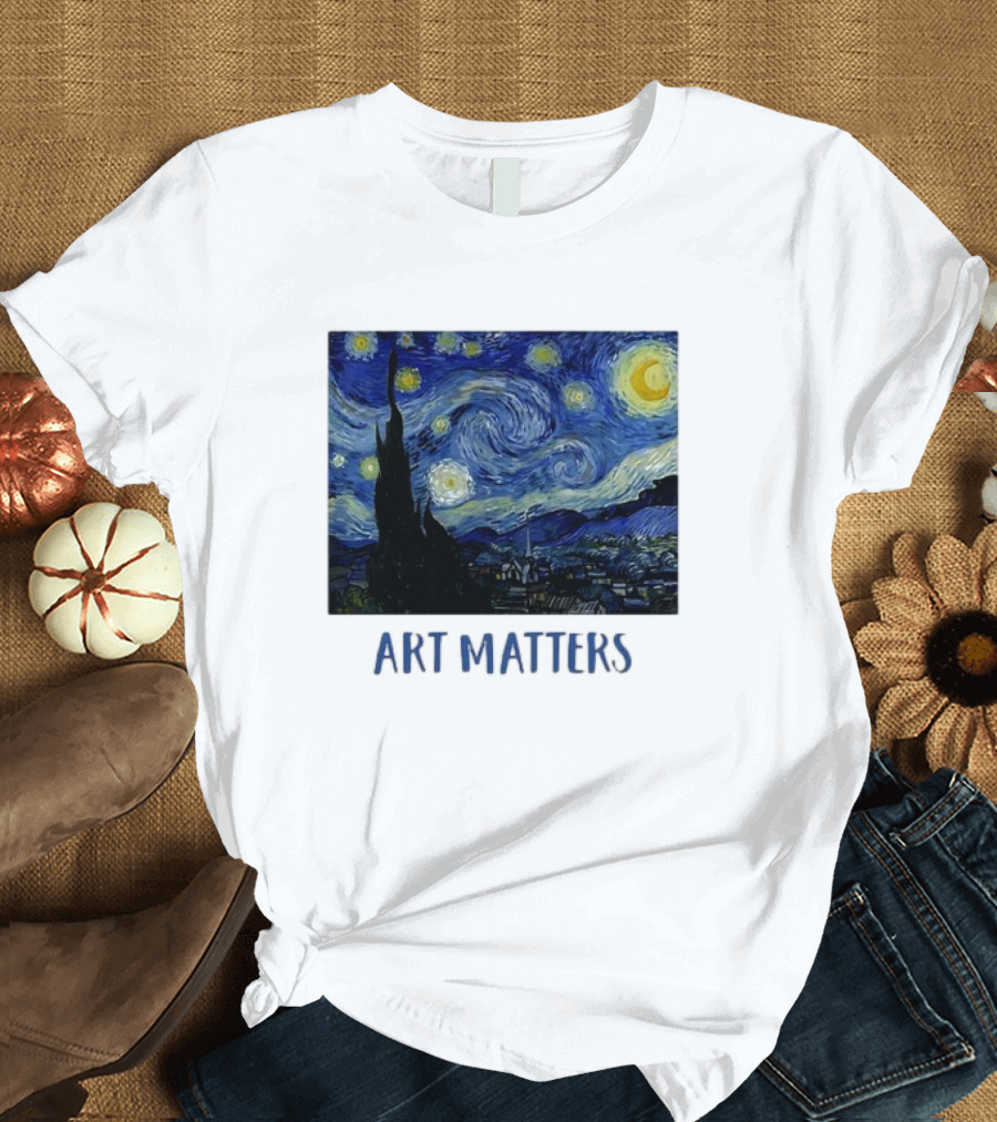 Starry Night Vincent Van Gogh Art Matters Iconic T-Shirt