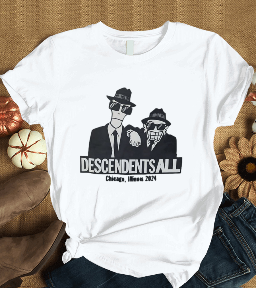Descendents All Chicago Illinois 2024 Blues Brothers Inspired T-Shirt
