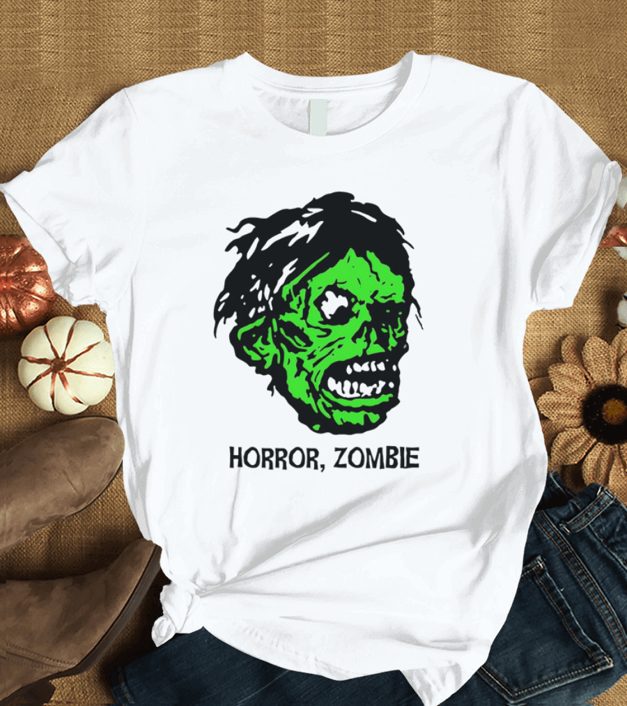 Kirk Hammett Horror Zombie Green Face T-Shirt
