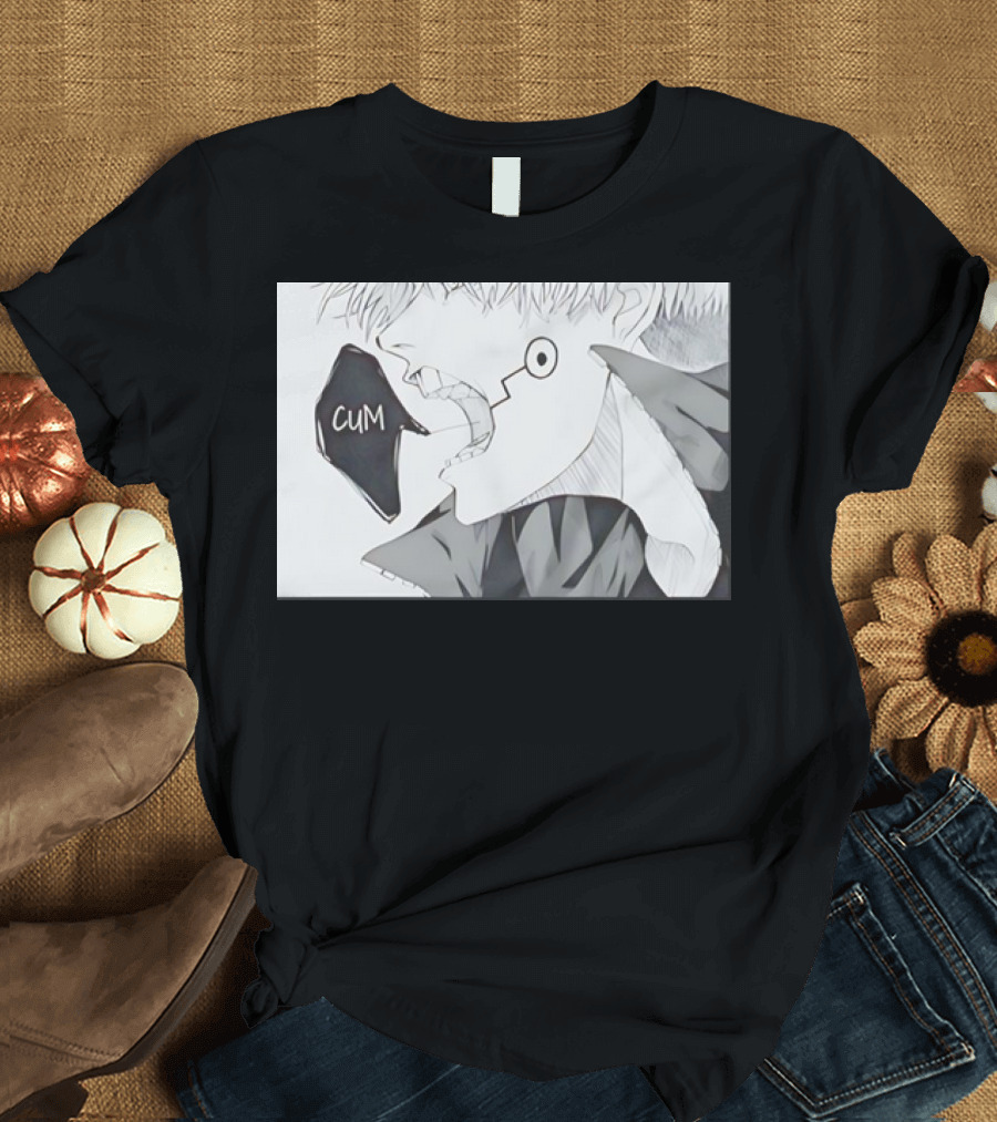 Inumaki Toge Cum Funny Manga Style Speech Bubble T-Shirt