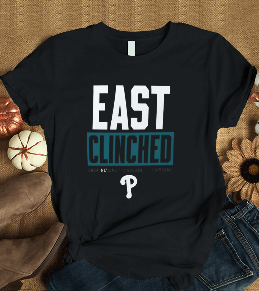 Philadelphia Phillies 2024 NL East Clinched Division Champions T-Shirt