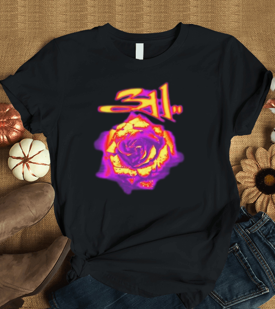 311 Full Bloom Rose Psychedelic T-Shirt