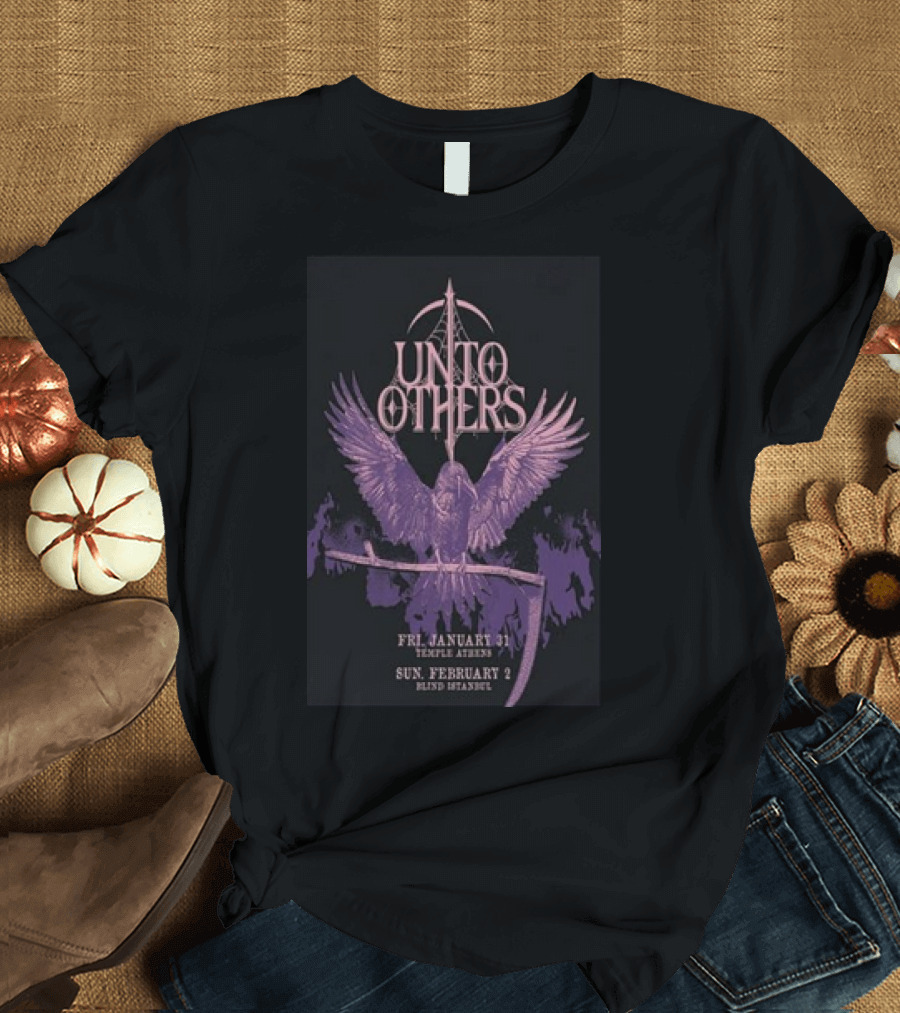 Unto Others January 31 2025 Temple Athens with Sword and Winged Figure T-Shirt