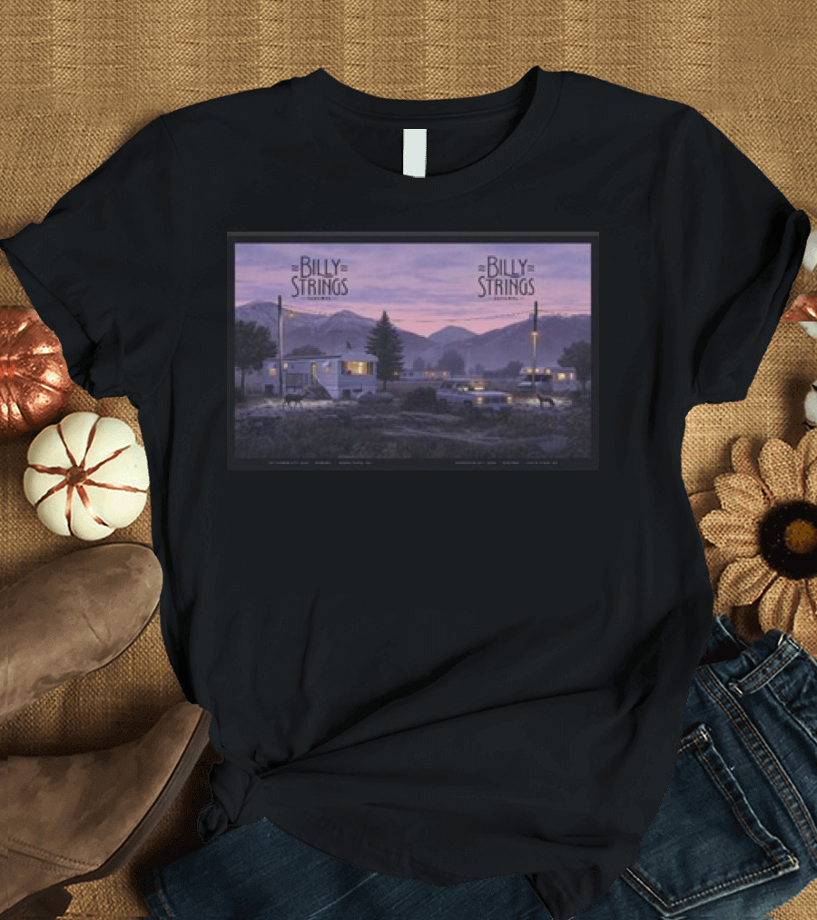 Billy Strings September 27-28 2024 Vista CO Mountain Scene Tour T-Shirt