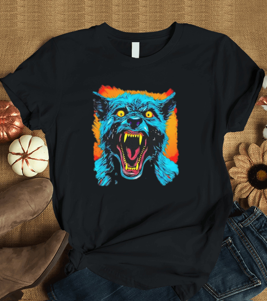 Frightnightfits Werewolf Halloween Horror Nightmare Beast T-Shirt