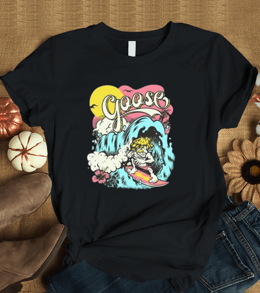 Goose September 26 2024 Surfing Event The Cal Coast Credit Union Open Air Theatre at SDSU San Diego CA Tour T-Shirt