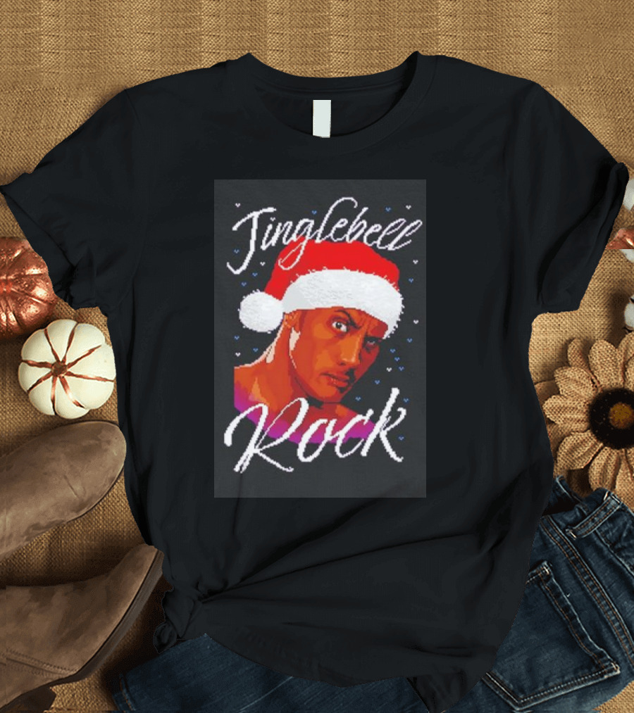 Jinglebell Rock Christmas Santa Hat T-Shirt